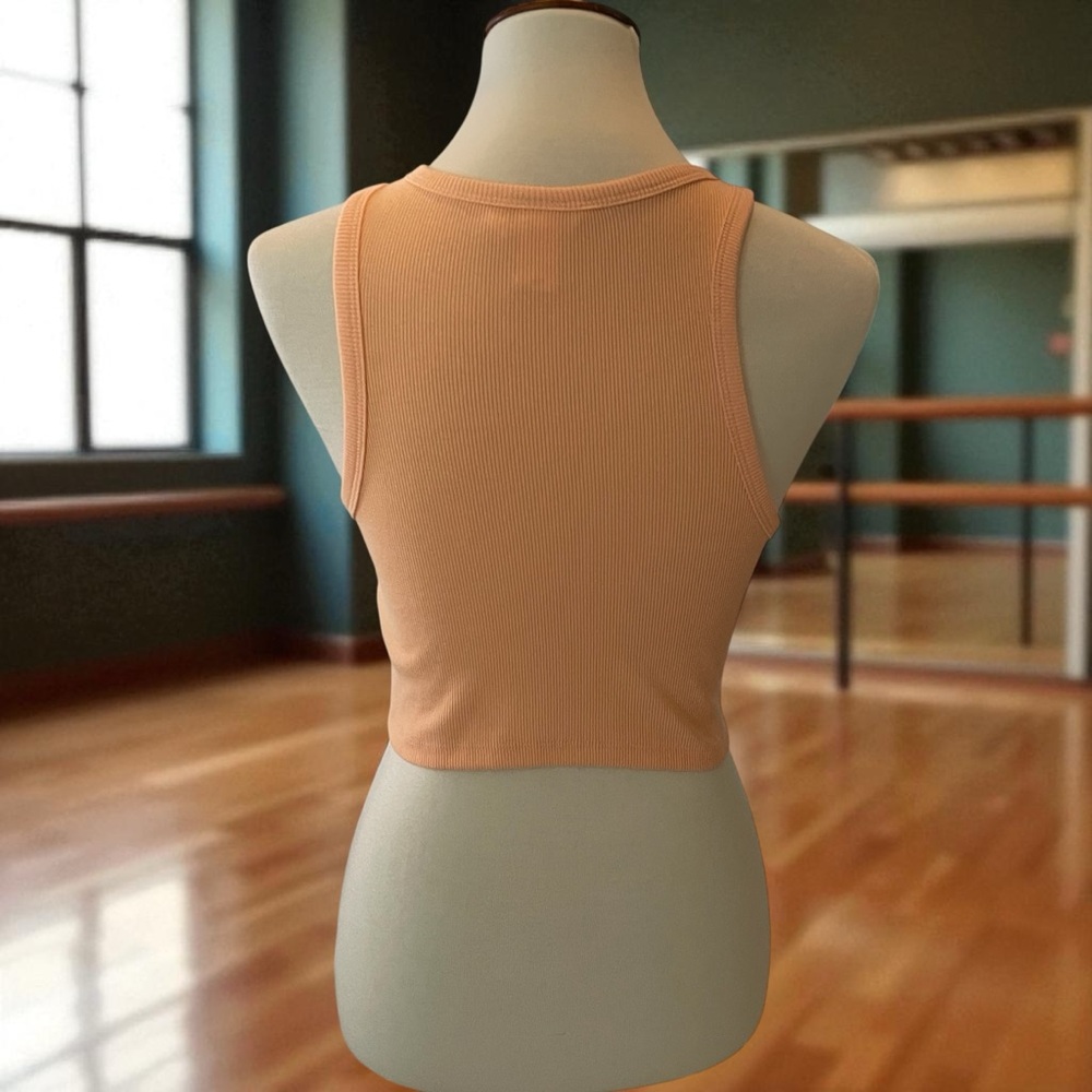 H&M Ribbed Tank Top Cropped Size Small - Picture 4 of 8